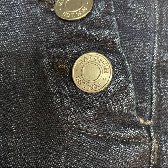 GAP High Rise Universal Legging Jeans With Button Pockets, Dark Blue, Size 10/30 - Picture 8 of 16